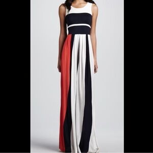 French Connection Elegant Colorblock Maxi Dress